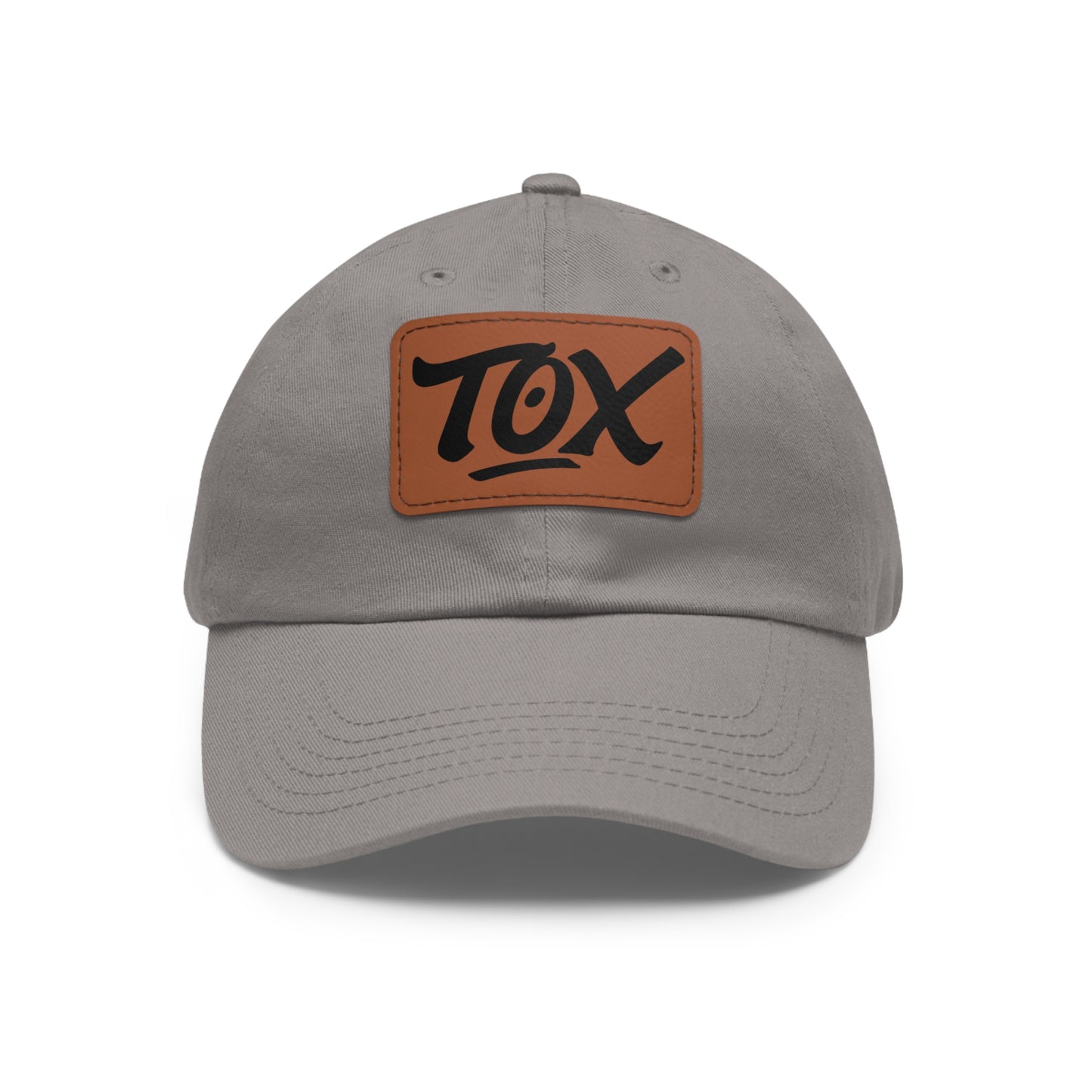 Dad Hat with Leather Patch (Rectangle)