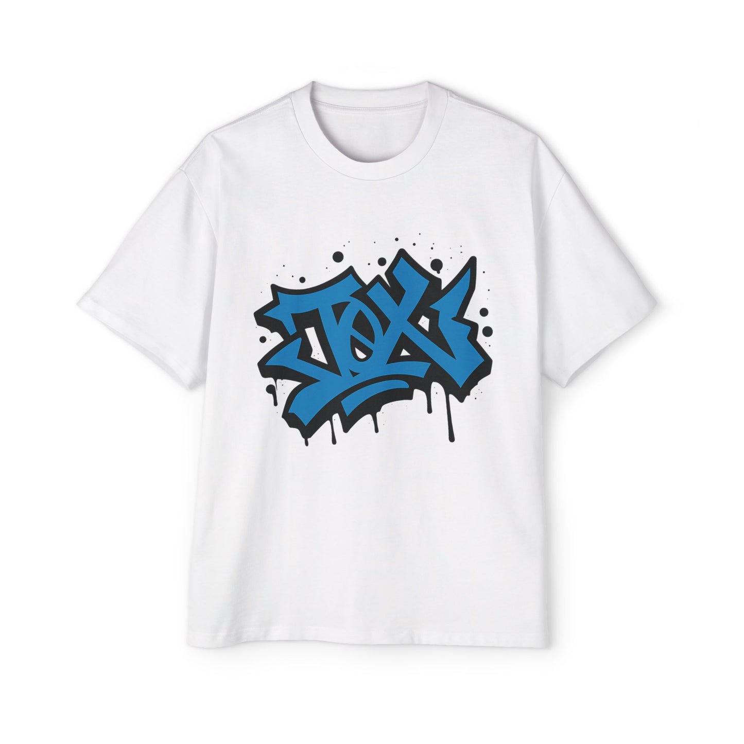 Camiseta EDICIÓN TØX GRAFFITI 0NE BLACK AND BLUE