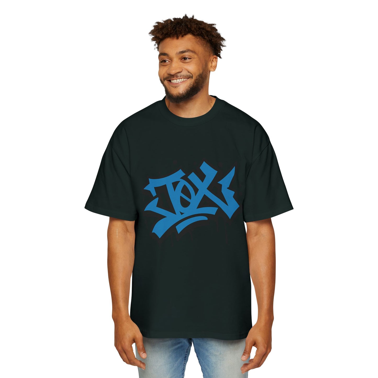 Camiseta EDICIÓN TØX GRAFFITI 0NE BLACK AND BLUE