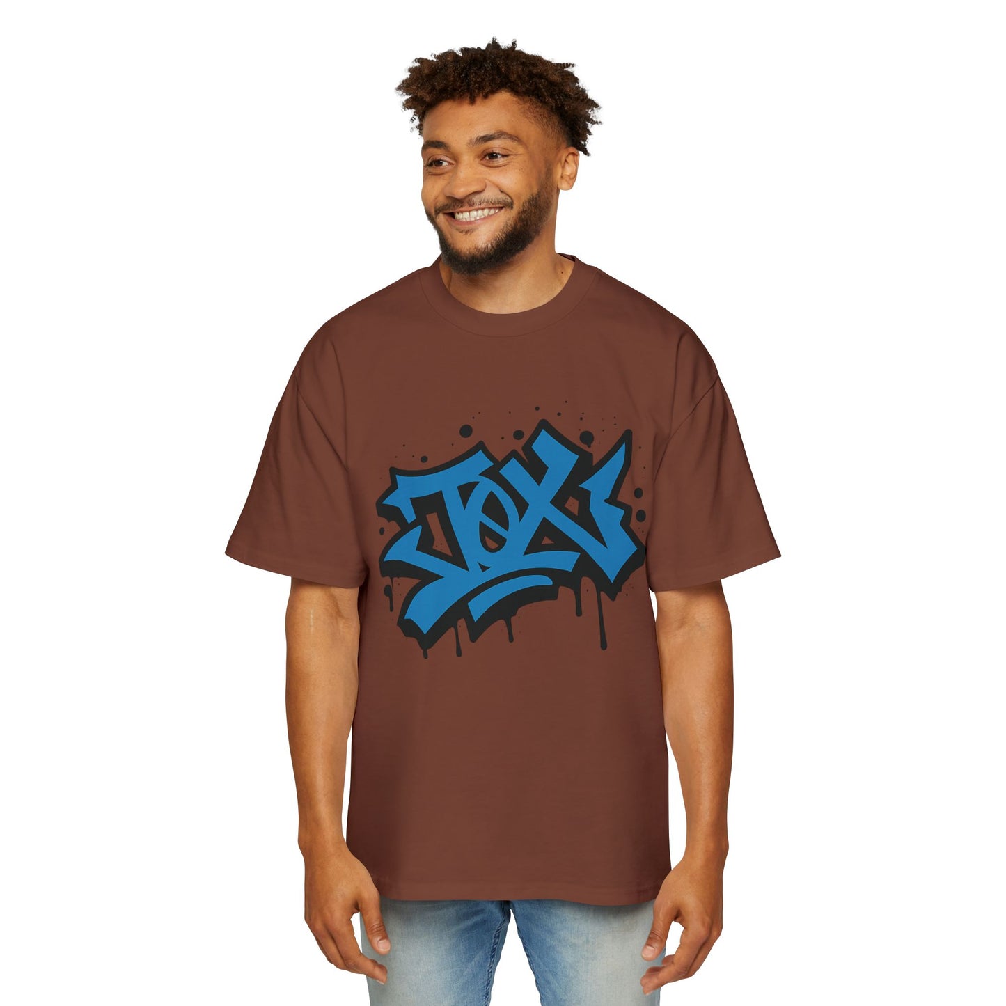 Camiseta EDICIÓN TØX GRAFFITI 0NE BLACK AND BLUE