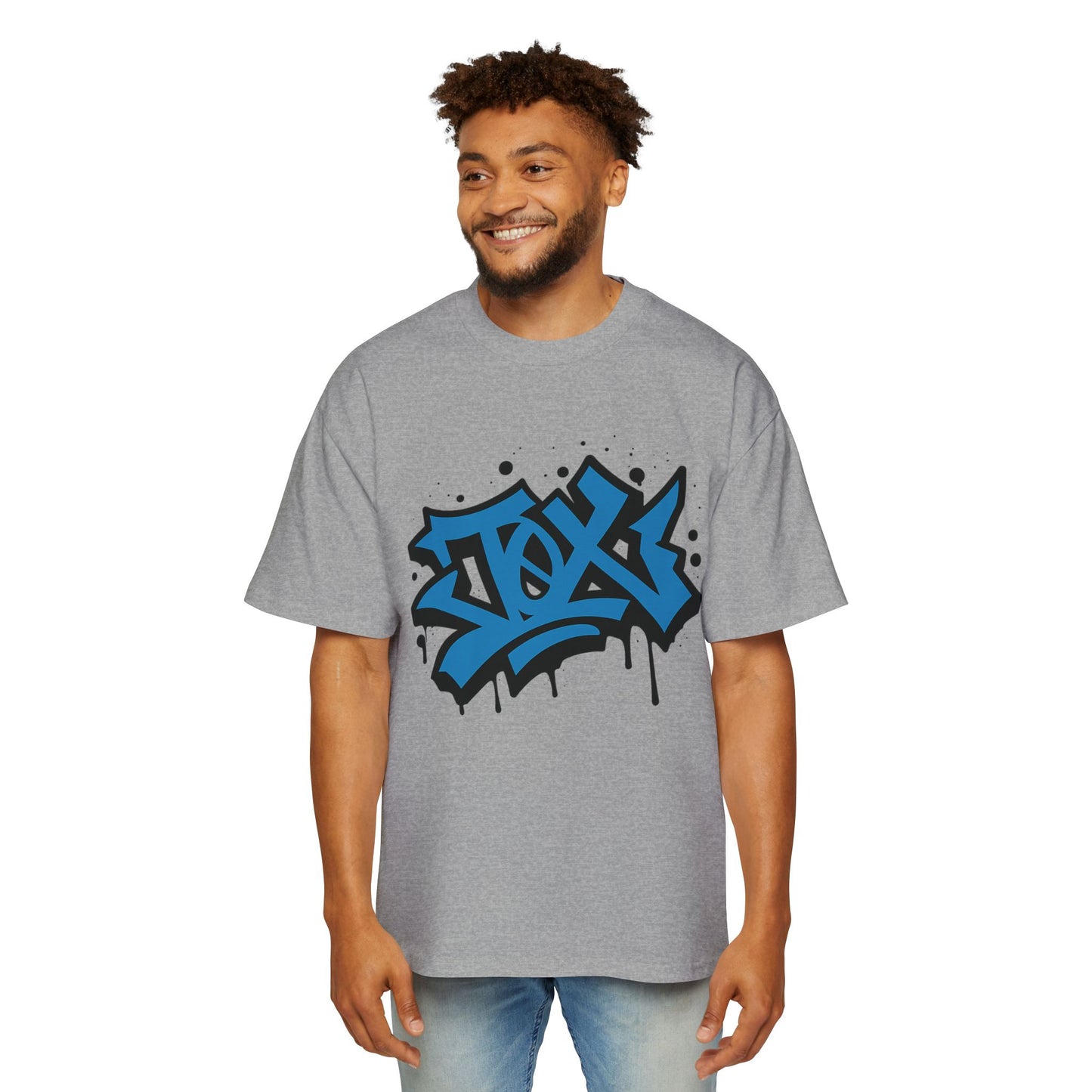 Camiseta EDICIÓN TØX GRAFFITI 0NE BLACK AND BLUE