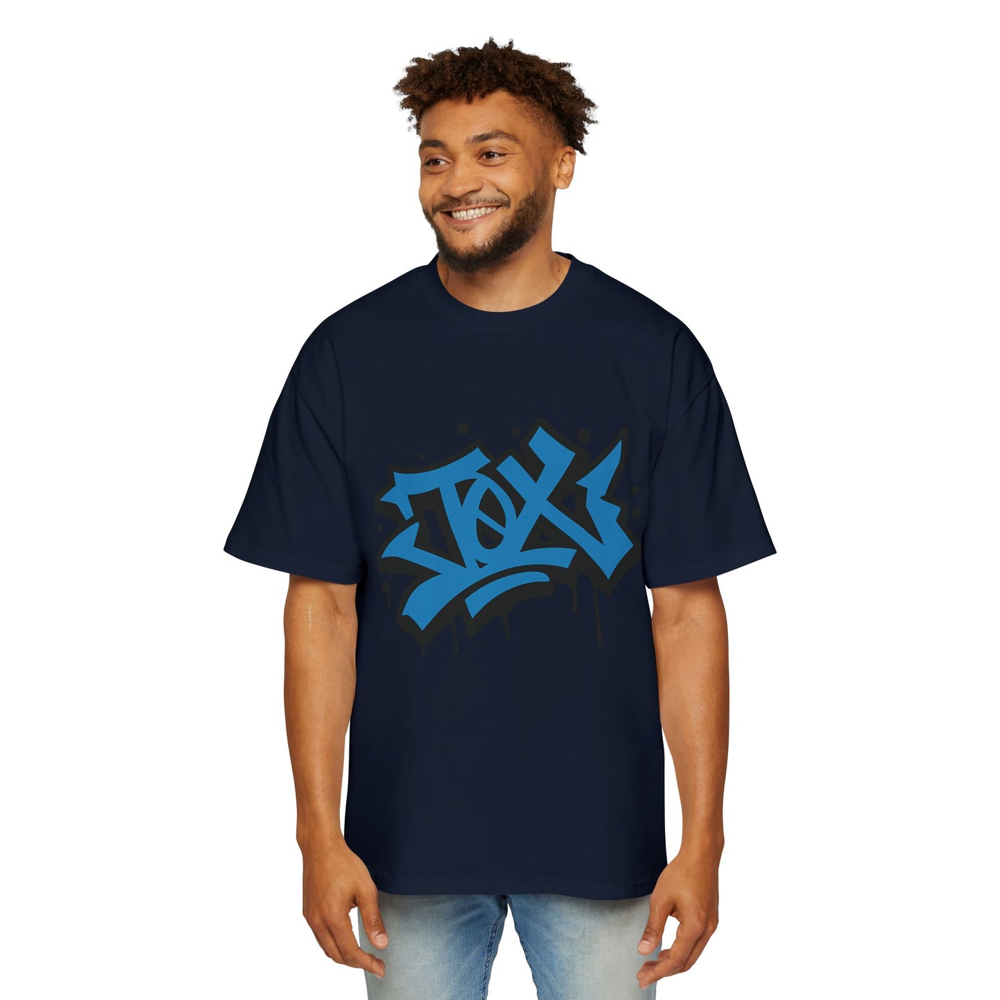 Camiseta EDICIÓN TØX GRAFFITI 0NE BLACK AND BLUE