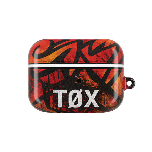 Funda para AirPods TØX Graffiti Red and Black