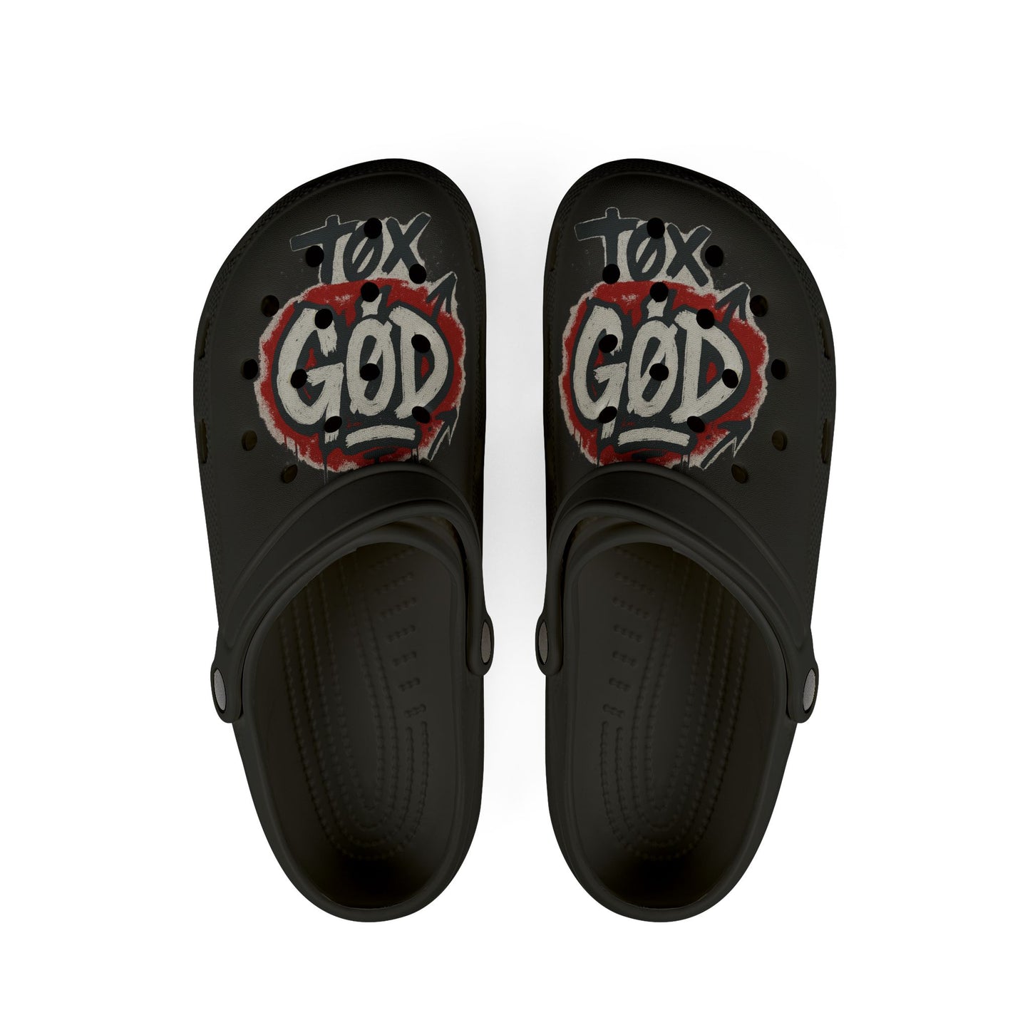 CLOGS EXCLUSIVE EDICIÓN TØX GØD RED AND BLACK