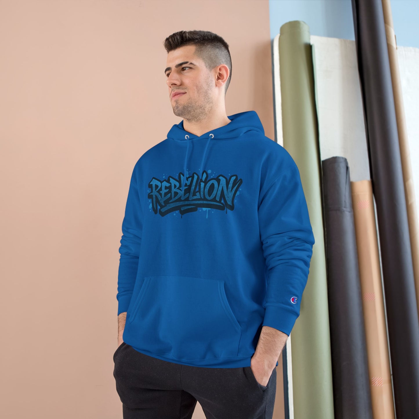 ABRIGO EDICIÓN GRAFFITI REBELION TØX BLACK AND BLUE