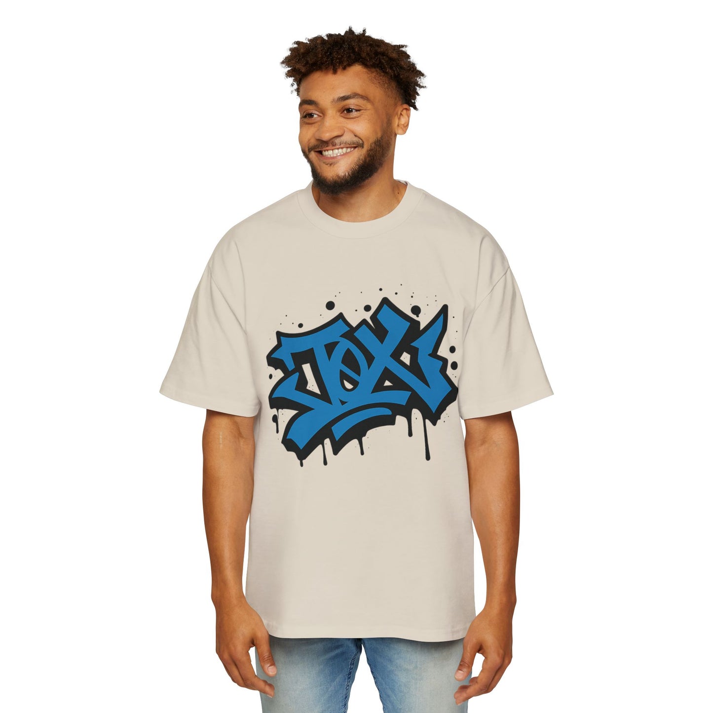 Camiseta EDICIÓN TØX GRAFFITI 0NE BLACK AND BLUE