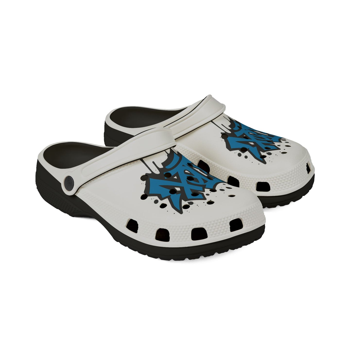 CLOGS EDICIÓN GRAFFITI TØX BLACK AND BLUE