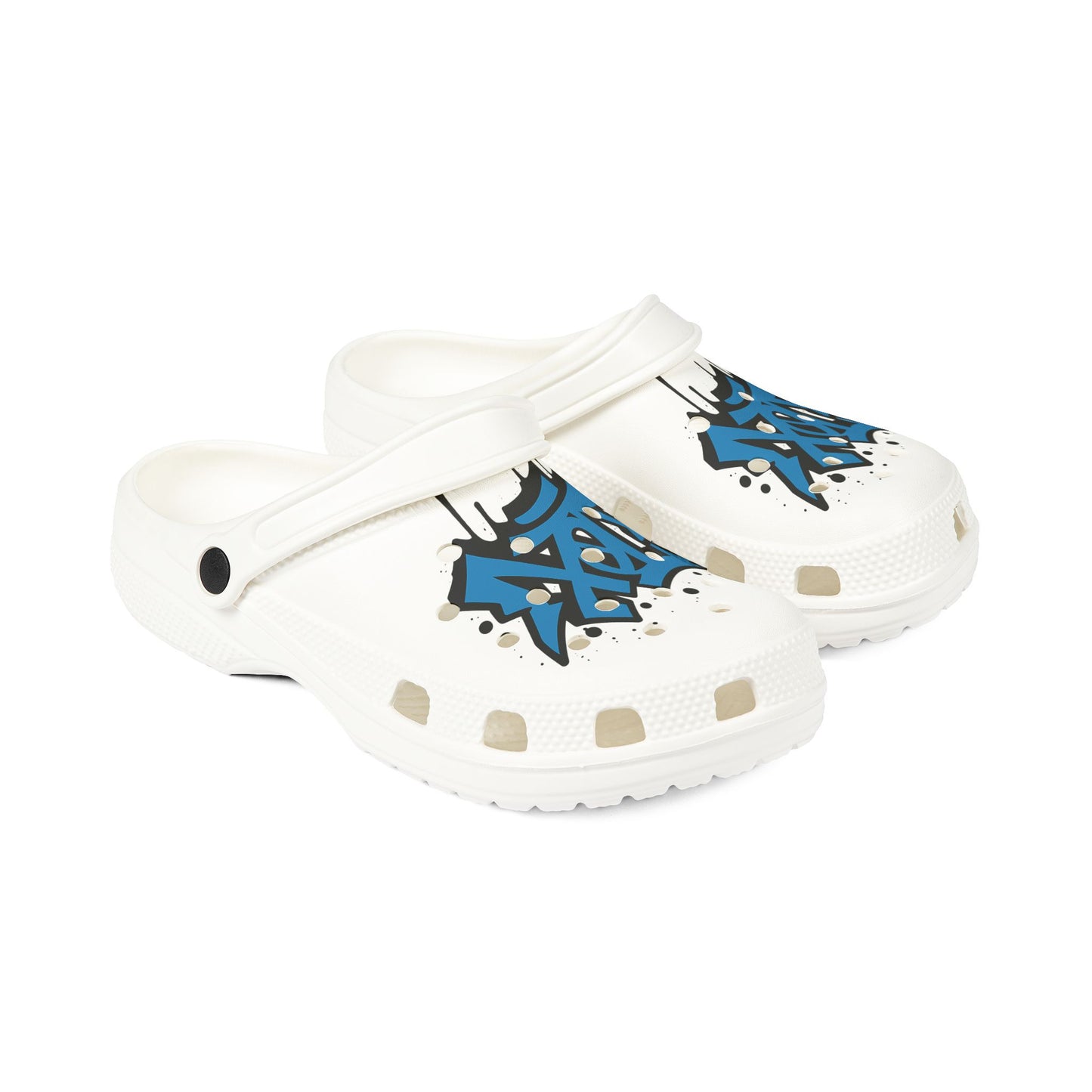 CLOGS EDICIÓN GRAFFITI TØX BLACK AND BLUE