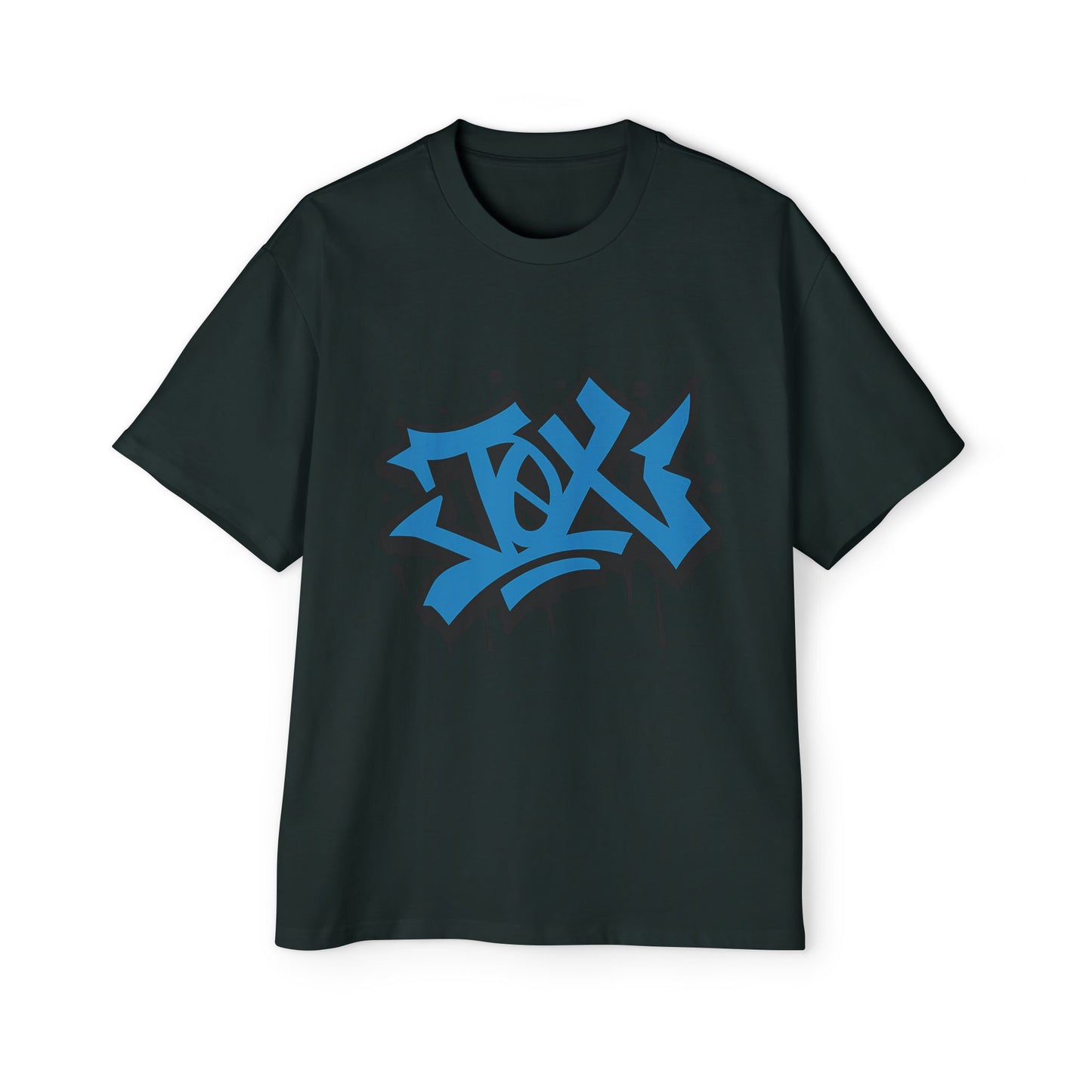 Camiseta EDICIÓN TØX GRAFFITI 0NE BLACK AND BLUE