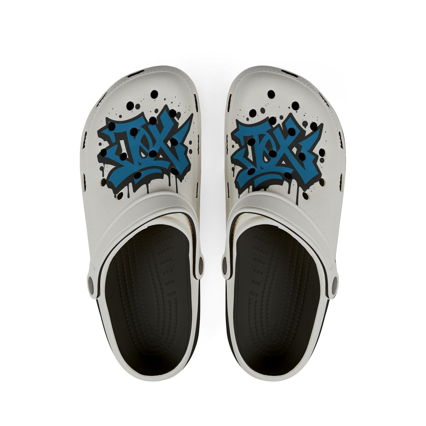 CLOGS EDICIÓN GRAFFITI TØX BLACK AND BLUE