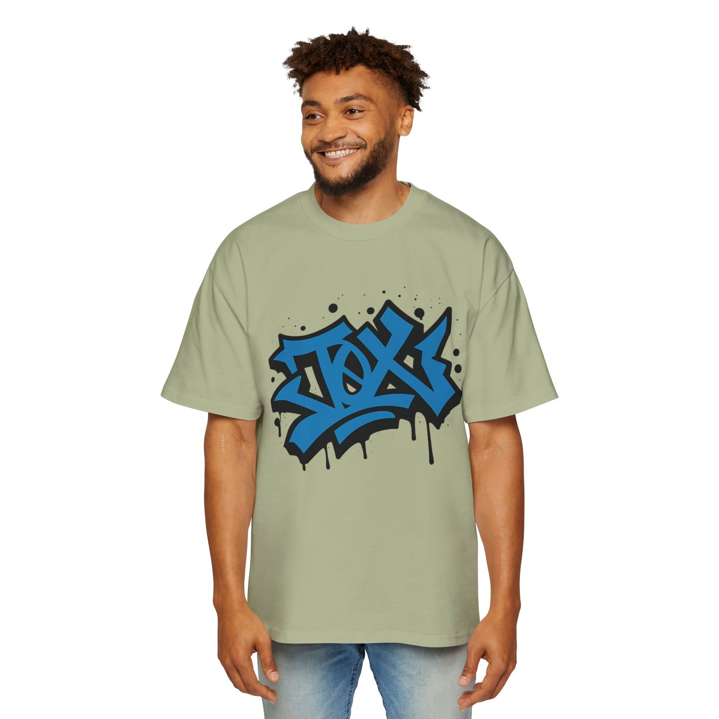 Camiseta EDICIÓN TØX GRAFFITI 0NE BLACK AND BLUE