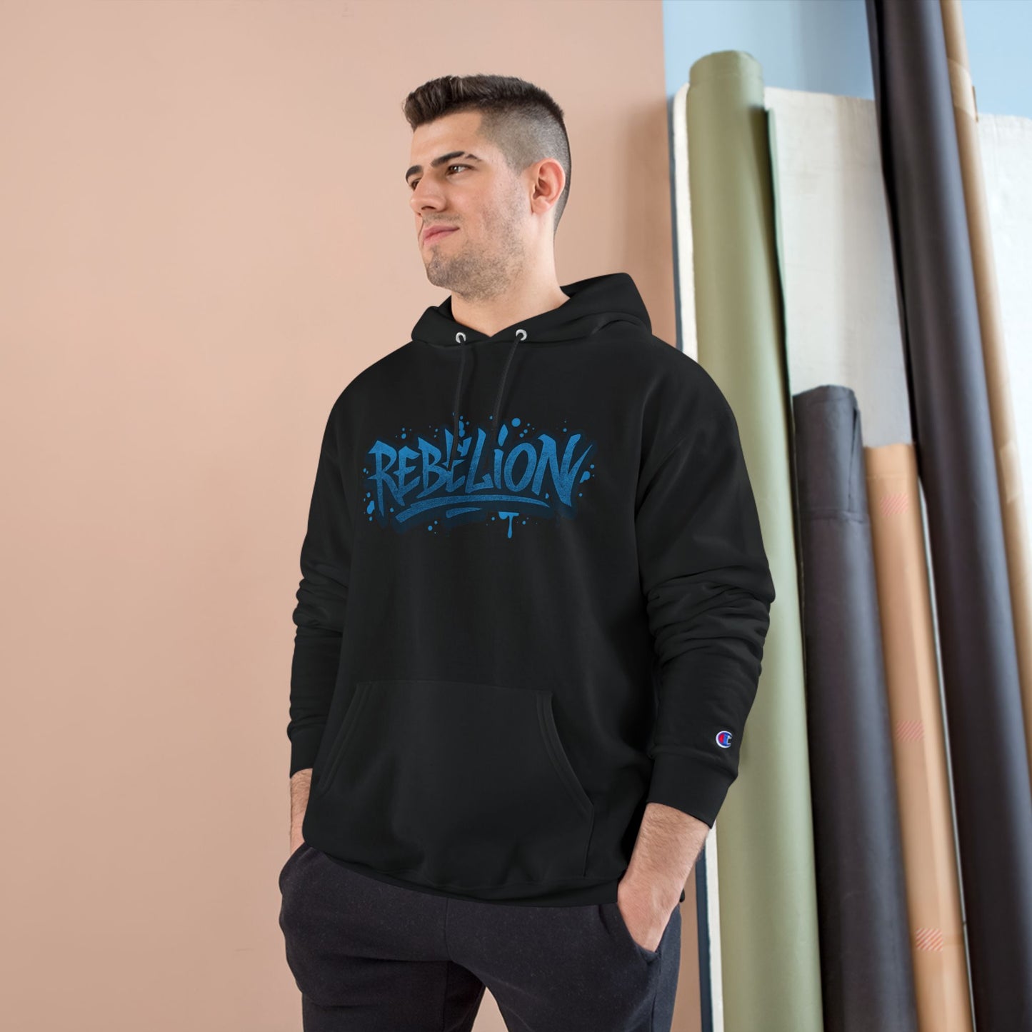 ABRIGO EDICIÓN GRAFFITI REBELION TØX BLACK AND BLUE