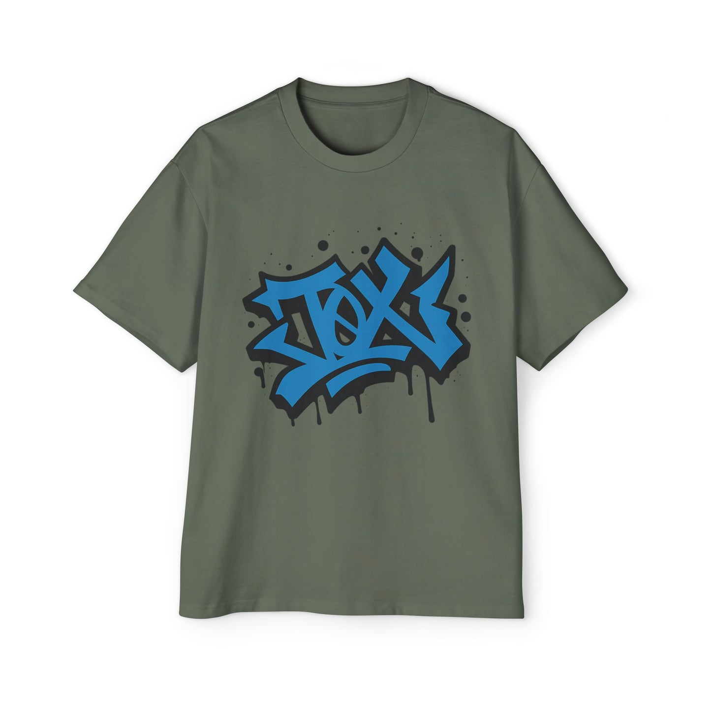 Camiseta EDICIÓN TØX GRAFFITI 0NE BLACK AND BLUE
