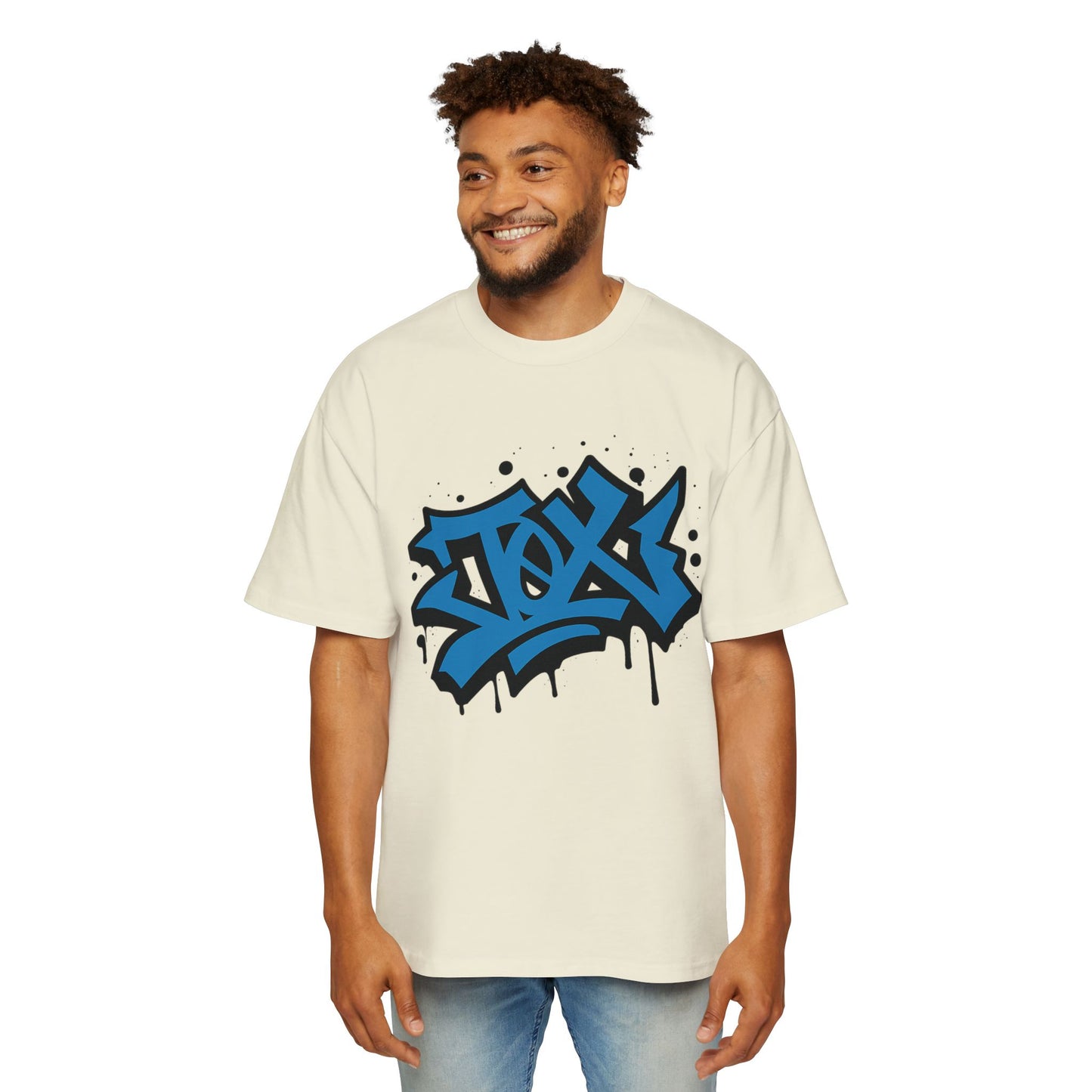 Camiseta EDICIÓN TØX GRAFFITI 0NE BLACK AND BLUE