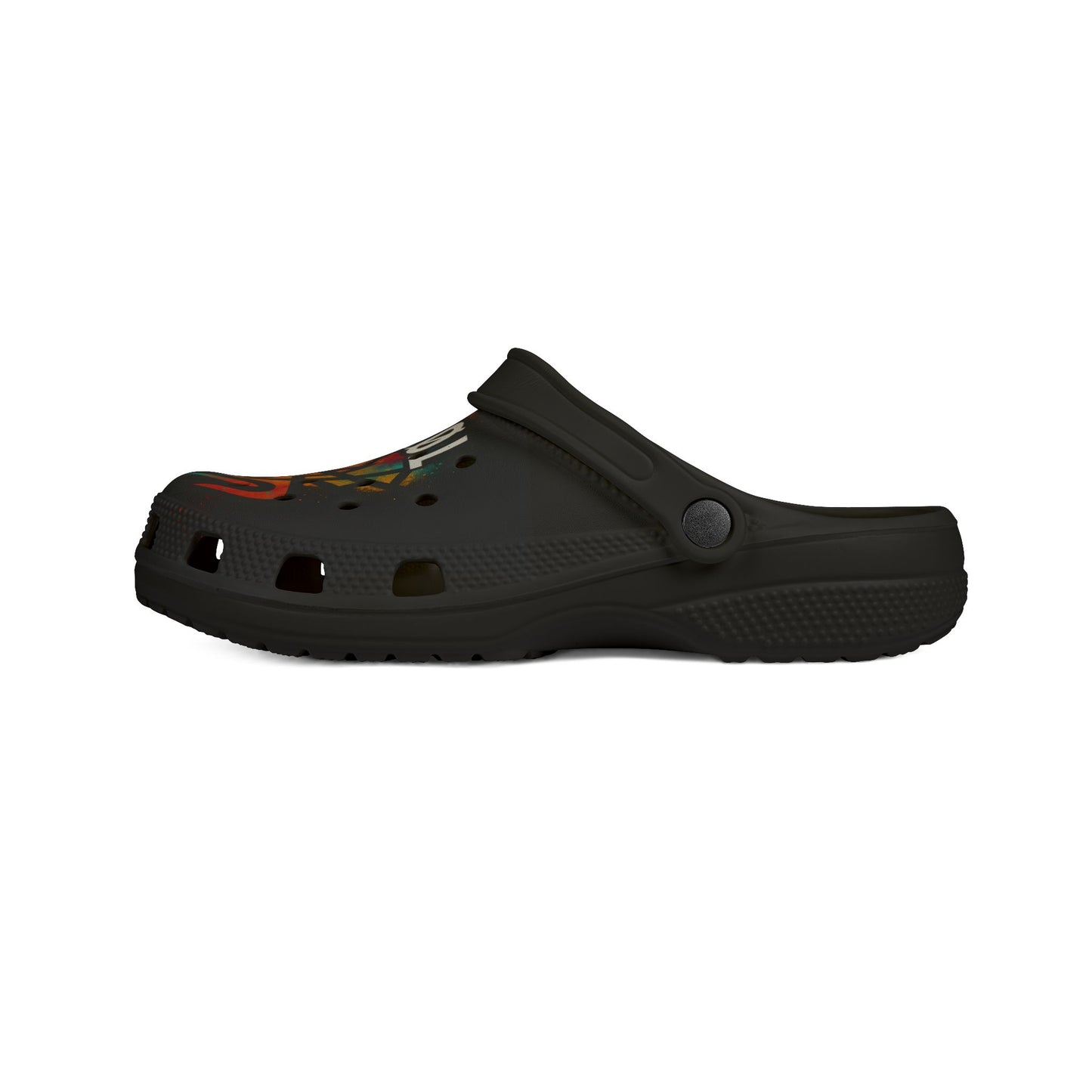 TØX One Black and Red Clogs