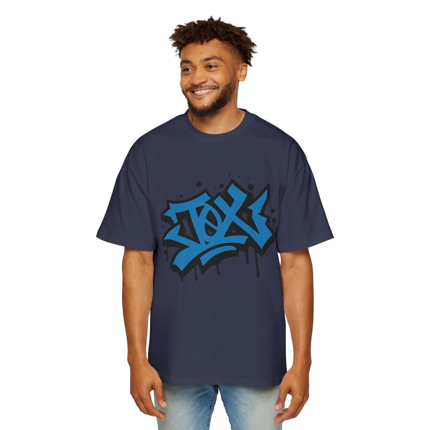 Camiseta EDICIÓN TØX GRAFFITI 0NE BLACK AND BLUE