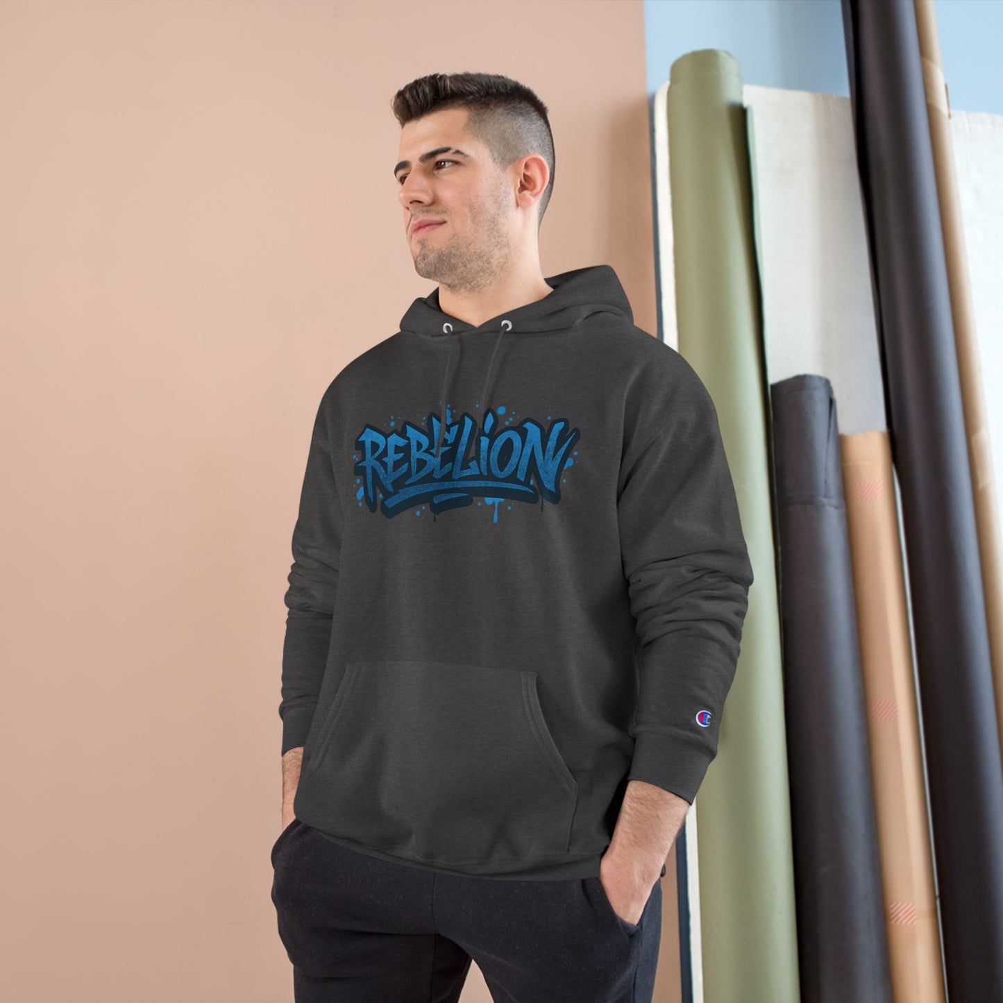 ABRIGO EDICIÓN GRAFFITI REBELION TØX BLACK AND BLUE