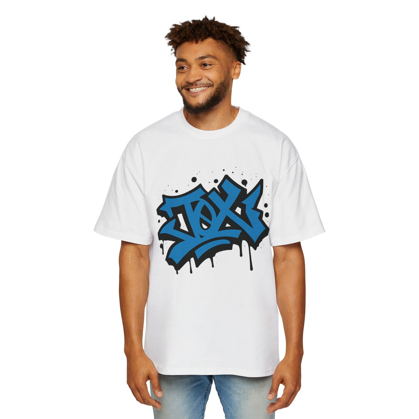 Camiseta EDICIÓN TØX GRAFFITI 0NE BLACK AND BLUE