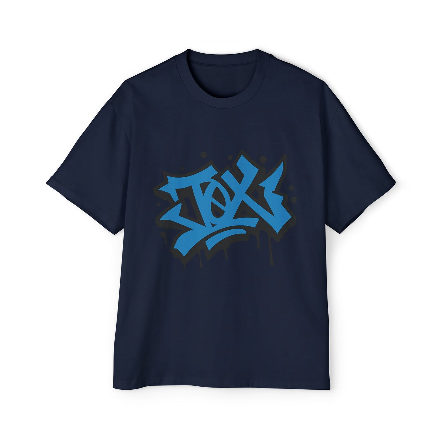 Camiseta EDICIÓN TØX GRAFFITI 0NE BLACK AND BLUE