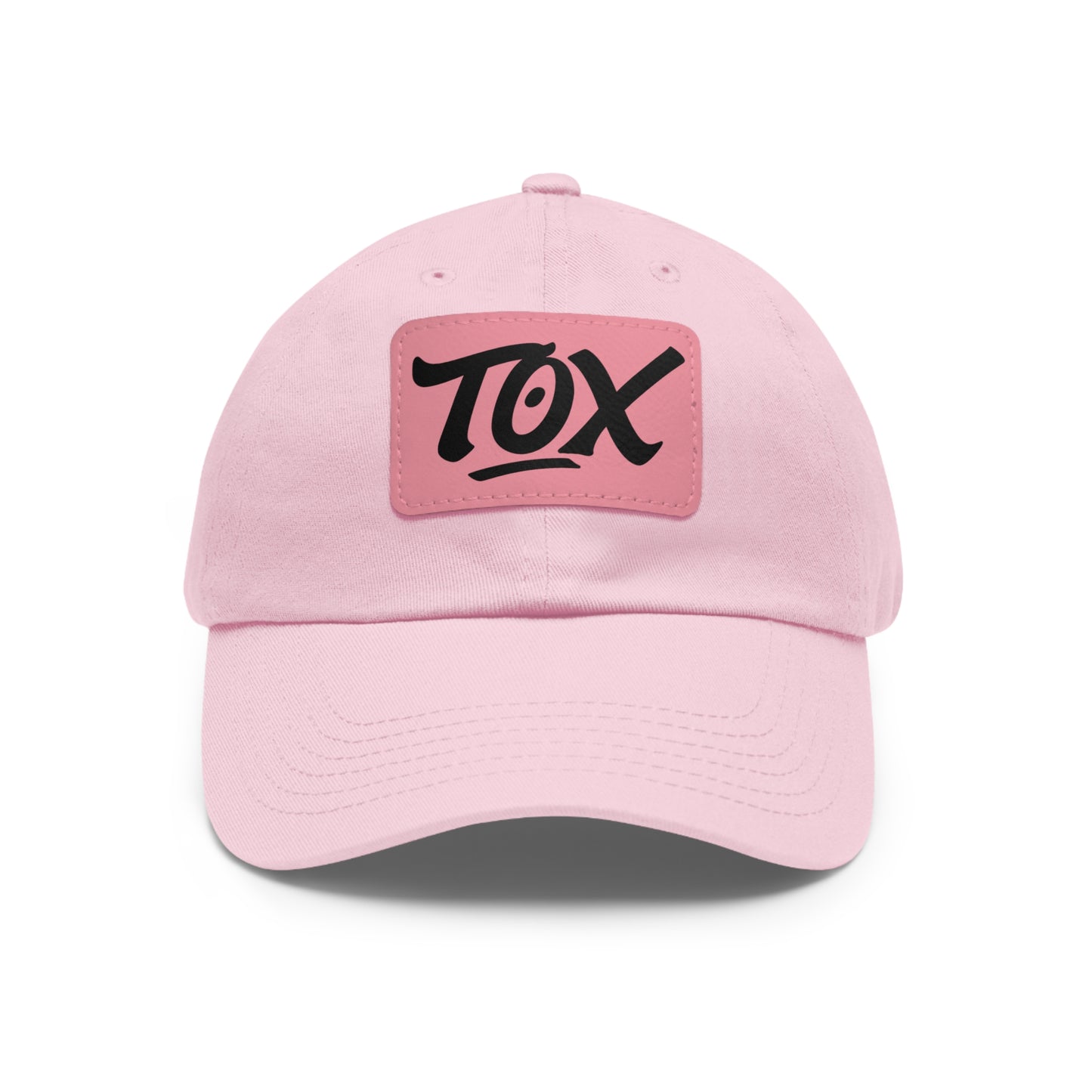 Dad Hat with Leather Patch (Rectangle)