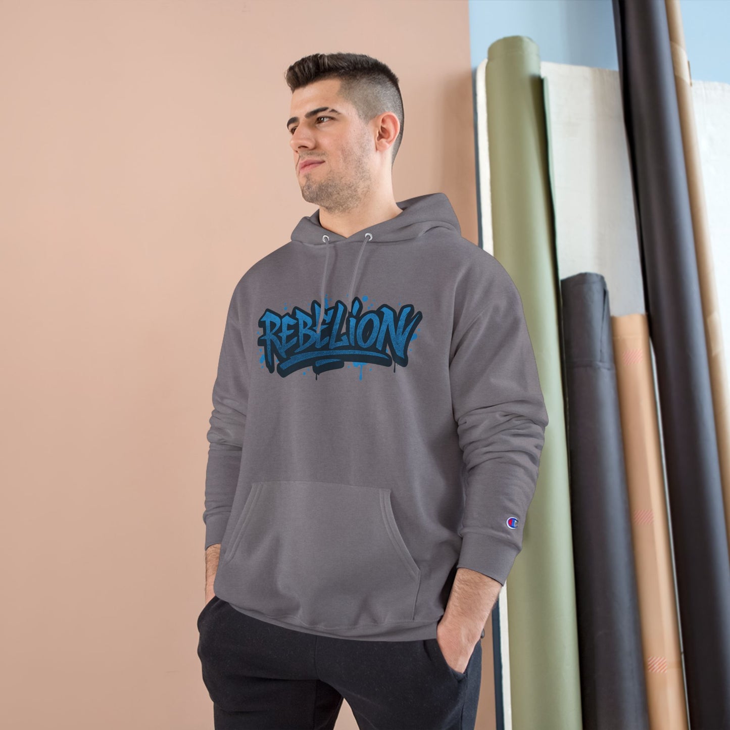 ABRIGO EDICIÓN GRAFFITI REBELION TØX BLACK AND BLUE