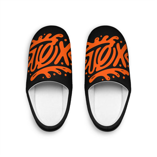 Pantuflas Edición TØX FLUID Black and Orange