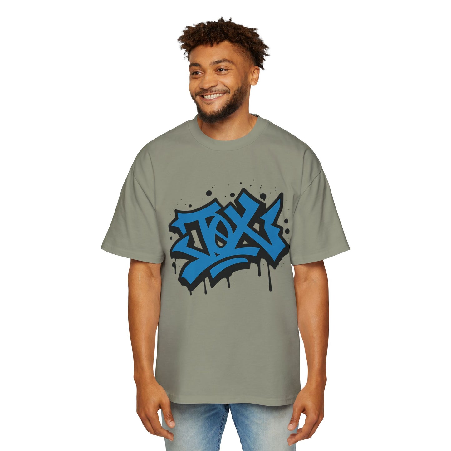Camiseta EDICIÓN TØX GRAFFITI 0NE BLACK AND BLUE