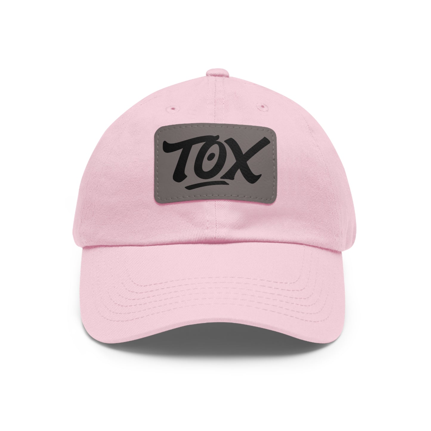 Dad Hat with Leather Patch (Rectangle)