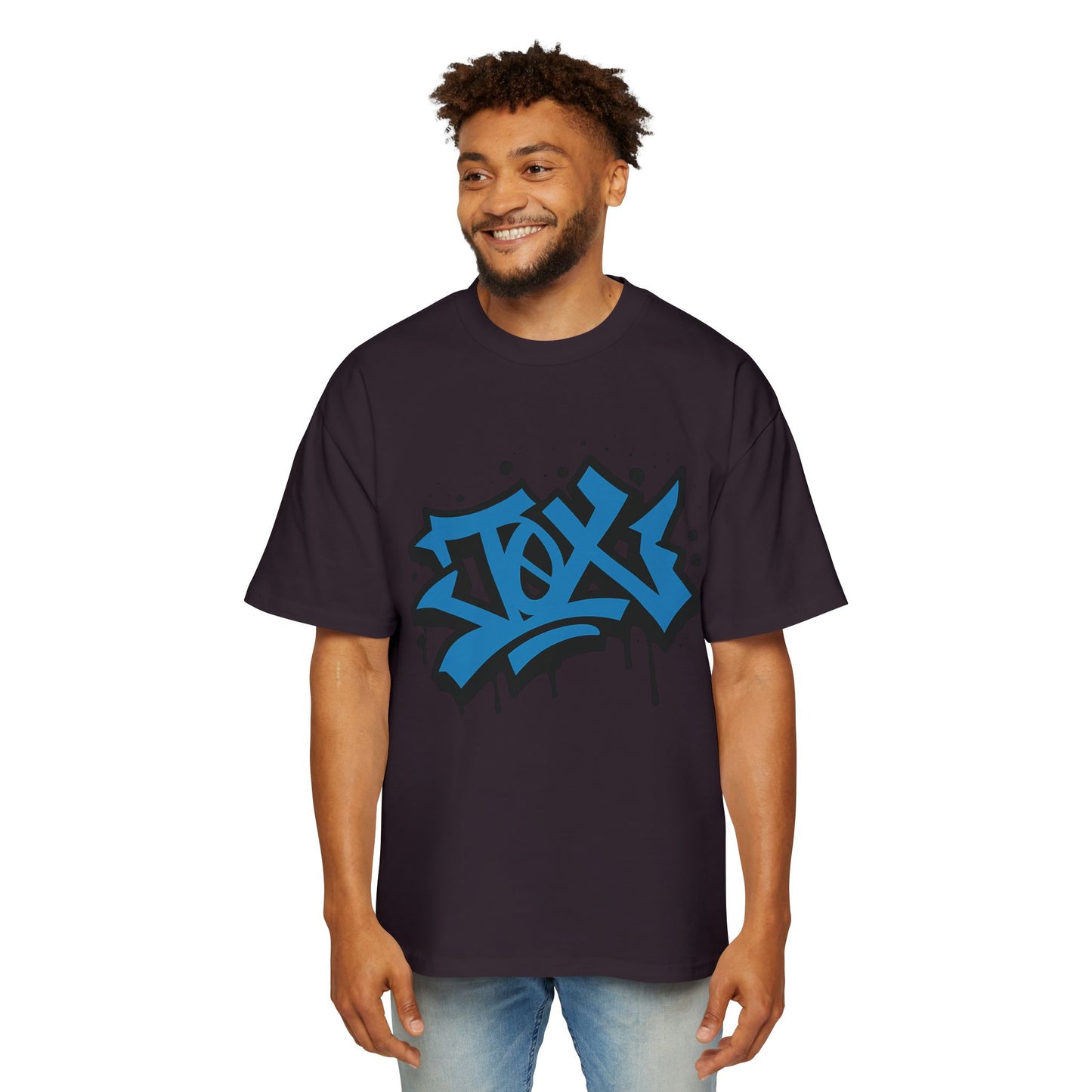 Camiseta EDICIÓN TØX GRAFFITI 0NE BLACK AND BLUE