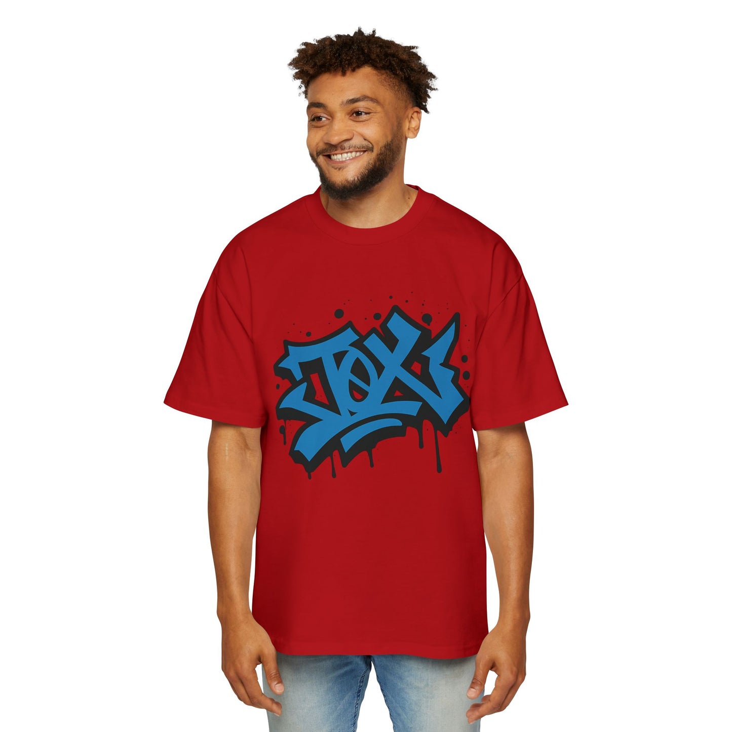 Camiseta EDICIÓN TØX GRAFFITI 0NE BLACK AND BLUE