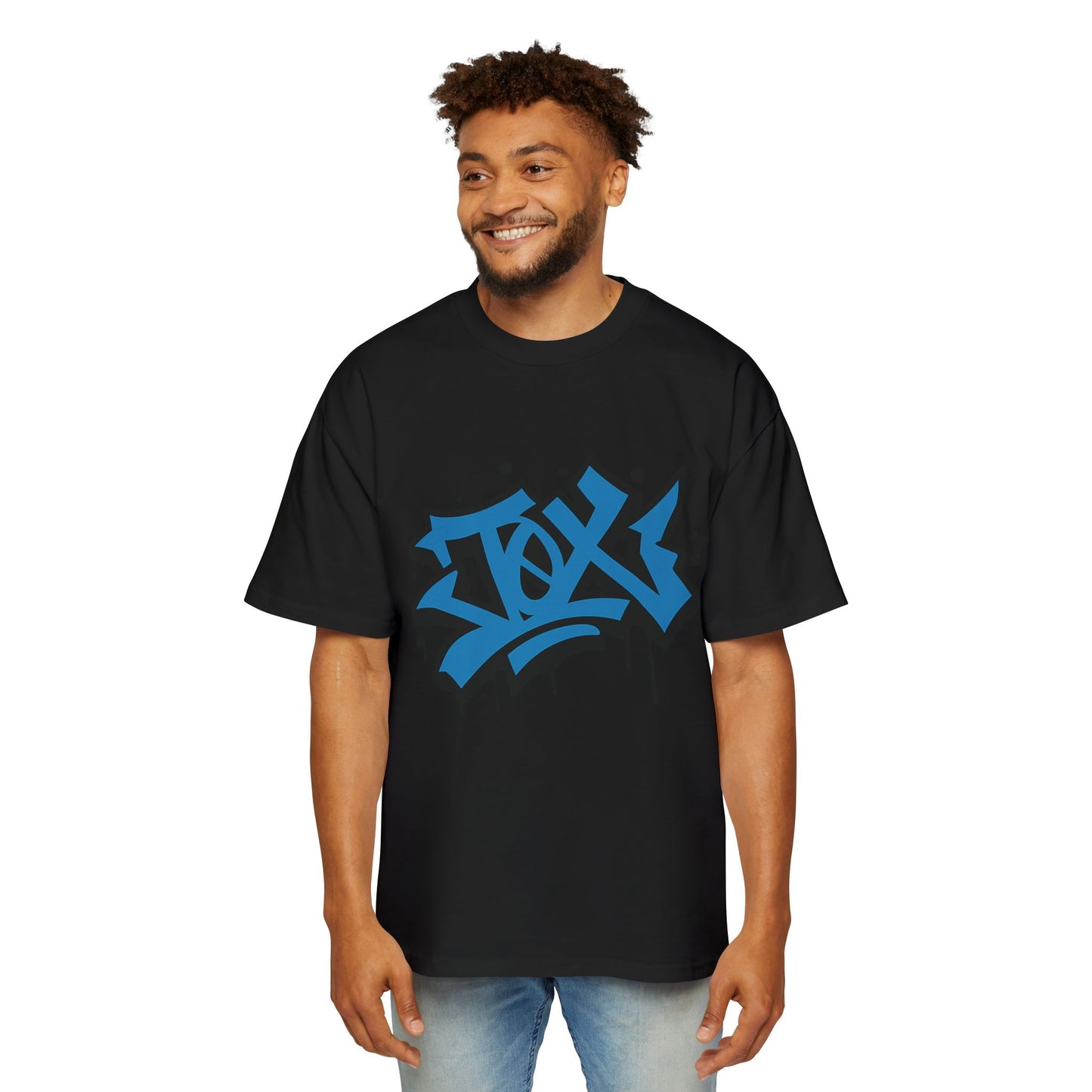 Camiseta EDICIÓN TØX GRAFFITI 0NE BLACK AND BLUE