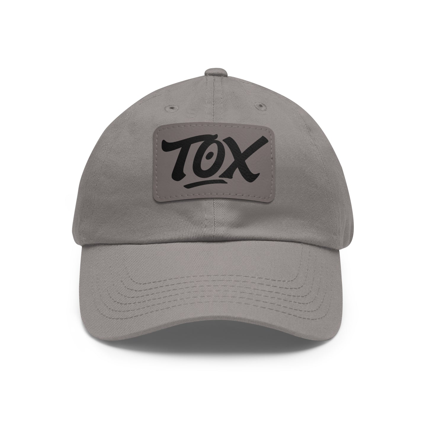 Dad Hat with Leather Patch (Rectangle)